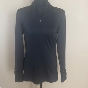 Athleta Black Long Sleeve Top S